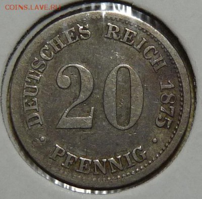 Германия, 20 пф. 1875 F, до 22.00 17.05. - P1170372.JPG