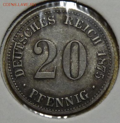 Германия, 20 пф. 1875 J, до 22.00 17.05. - P1170374.JPG