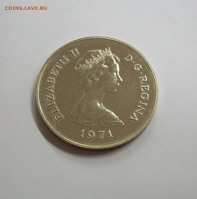 Гибралтар 25 пенсов 1971 Серебро Обезьяна - 100_7542