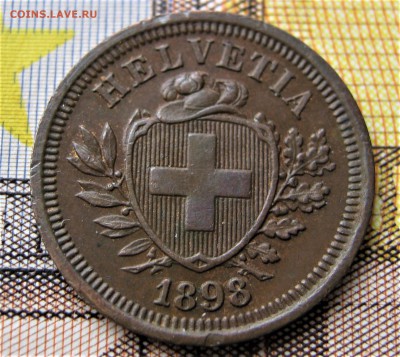 ШВЕЙЦАРИЯ 1 раппен 1898. ОТЛИЧНЫЙ. 18.05.2017 - 028.JPG