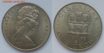 1 крона Гибралтара 1969 - 18.05.17 22:00:00 мск - гибралтар300