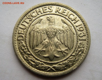 ВЕЙМАРСКАЯ республика 50 пфеннигов 1931 D. 18.05.2017 - 038.JPG