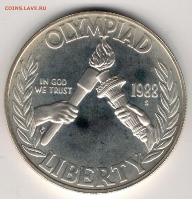 Ag США 1$ 1988S ОЛИМПИАДА ДО 18.05.2017 В 22.00МСК (Д875) - 5-сша1988