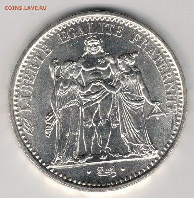 Ag ФРАНЦИЯ 10 ФРАНКОВ 1966 ДО 18.05.2017 В 22.00МСК (Д961) - 5-ф10ф66