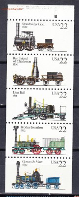 США 1987 паровозы - 29а