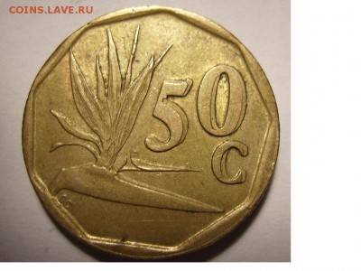 ЮАР 50 центов 1993г. До 17.05.2017г - 2222