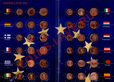 1, 2, 5 евроцентов 12 стран в буклете-альбоме до 20.02 22:00 - scan807