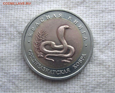 КК 10 руб. 1992 Среднеазиатская кобра до 18.05 в 22.00 - 1.JPG