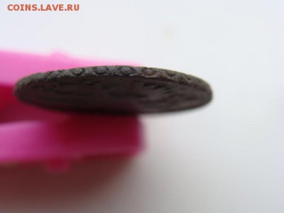 Полушка 1735 год. Перечекан, гурт узорный - 0600-8-1.JPG