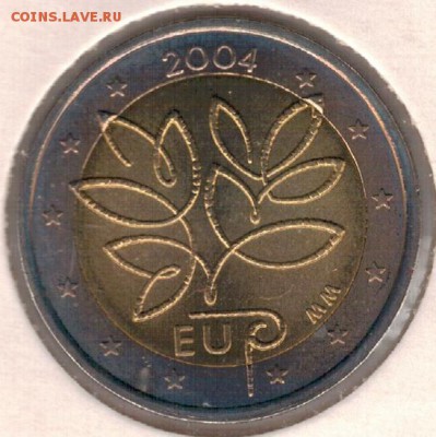 Финляндия 2€ 2004 Евросоюз до 22.05.2017 в 22.00мск (Д790) - 4-ф
