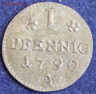 С 1 РУБ. БРАНДЕНБУРГ- ПРУССИЯ 1 пфенниг 1790г. UNC до 19.05 - IMG_6751.JPG