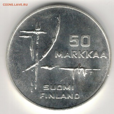 Ag Финляндия 50 марок 1982 Хоккей 22.05.17 в 22.00мск (Д950) - 5-ф1