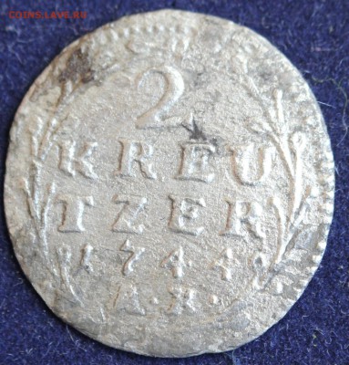 С 1 РУБ. ГЕССЕН-ДАРМШТАДТ 2 крейцера 1744г. до 22.05 в 22-00 - IMG_6741.JPG