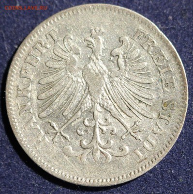 С 1 РУБ. ВОЛЬНЫЙ ГОРОД ФРАНКФУРТ 6 крейцеров 1856г. до 22.5 - IMG_6736.JPG