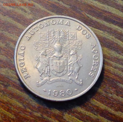 АЗОРСКИЕ о-ва - 25 эскудо 1980 до 23.05, 22.00 - Азоры 25 эск 1980_1