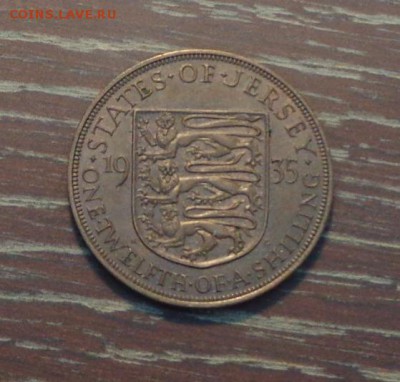 12 шиллинга 1935 отличная до 23.05, 22.00 - Джерси одна 12 шиллинга 1935