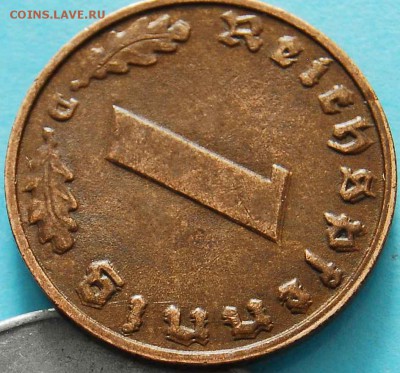 Германия 1 рпфенниг 1939. Двойной удар - оценка - 403