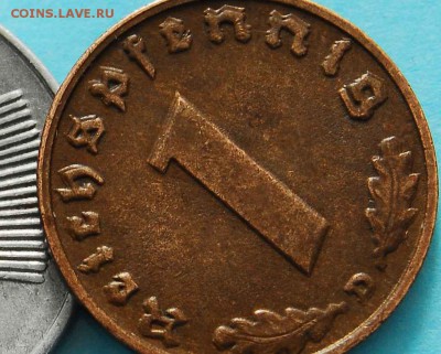 Германия 1 рпфенниг 1939. Двойной удар - оценка - 405