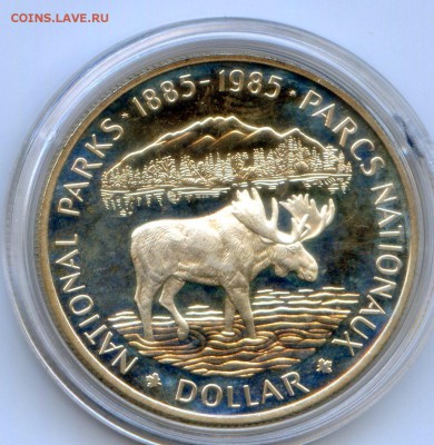 Канада $1. 1985. Олень. Серебро 500. PROOF до 21.05 в 22:00 - CWSC110