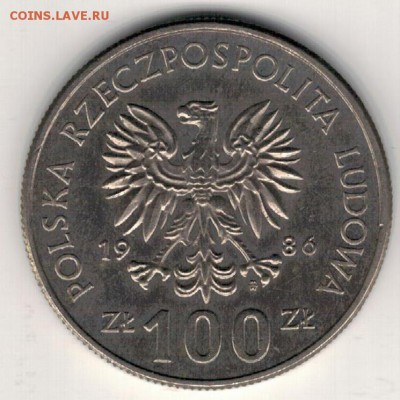 Польша 100 злотых 1986 Владислав I до 22.05 в 22.00мск (Е12) - 4-п100з86а