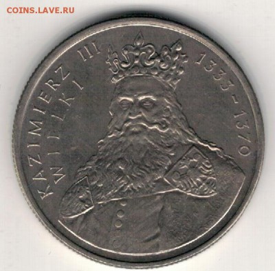 Польша 100 злотых 1987 Казимир III до 22.05 в 22.00мск (Е12) - 4-п100з87