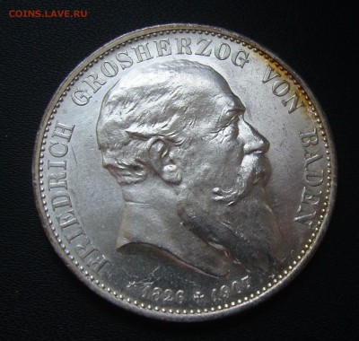 5 марок 1907 Баден - аверсS
