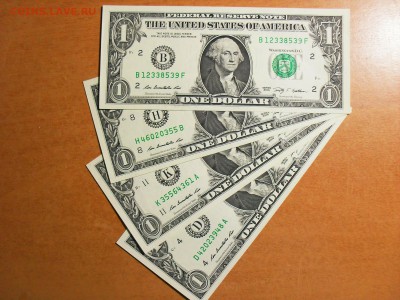 США, 1 доллар  2009 г. ,4 шт. - SDC10943.JPG