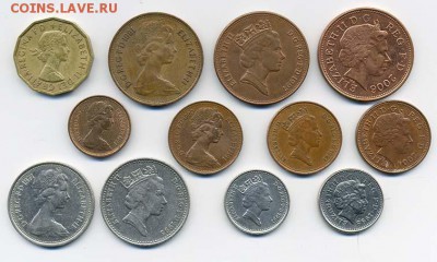 Подборка Британских пенсов 12 шт. - подборка_Великобритания-12шт_а