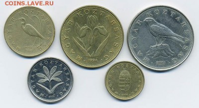 Подборка монет Венгрии, 5 шт. - подборка_Венгрия-5шт_а