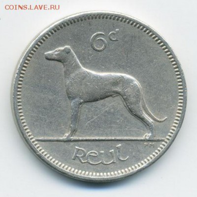 Ирландия 10 пенсов 1960 - реверс. - Ирландия_1960-10пенсов_Р
