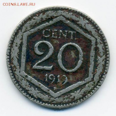 Подборка лир Италии XF+ - Италия_20чентезимо-1919_Р
