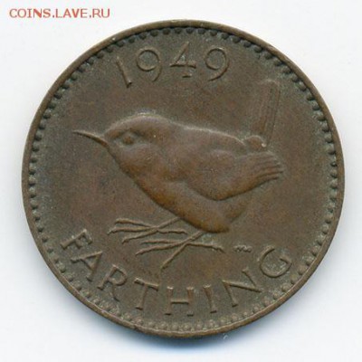 Британия фартинг 1949 - реверс. - Британия_фартинг-1949_Р