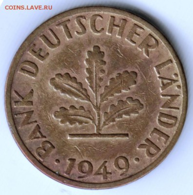 Германия 5 пфеннигов 1949 J до 24.00 26.05.17 г. - Scan-170517-0039