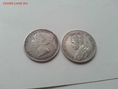 Ньюфаундленд 20 центов 1890 и 25 центов 1917 - 20170521_093357
