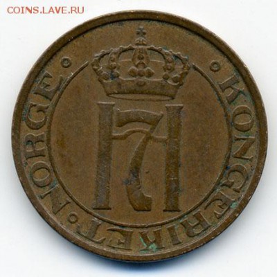 Норвегия 2 эре 1937 - аверс. - Норвегия_1937-2эре_А