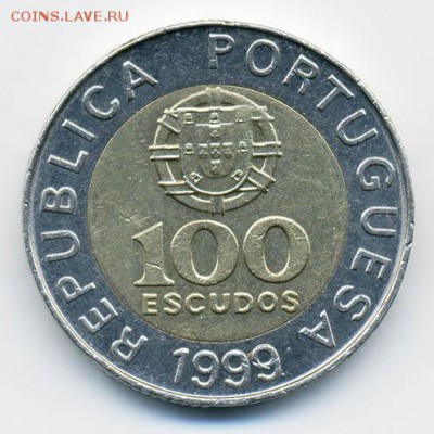 Португалия 100 эскудо 1999 - аверс. - Португалия_1999-100эскудо_А