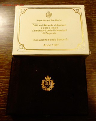 САН-МАРИНО - УНИВЕРСИАДА В ЗАГРЕБЕ 2 шт.коробка 28.05, 22.00 - Сан-Марино Универсиада 1987  коробка