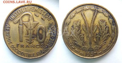 Того 10 франков 1957 KM# 8 до 26.05 - 52662699