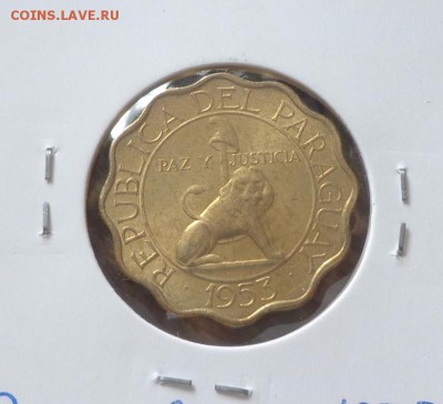 ПАРАГВАЙ - ЛЕВ волнистая АЦ 1953 г. до 28.05, 22.00 - Парагвай 50 с Лев волнистая_2