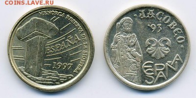 Испания 5 песет 2 шт. - Испания_5песет-2шт_а