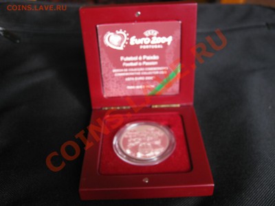 Португалия 8 евро 2003 г. PROOF.Серебро. - Изображение