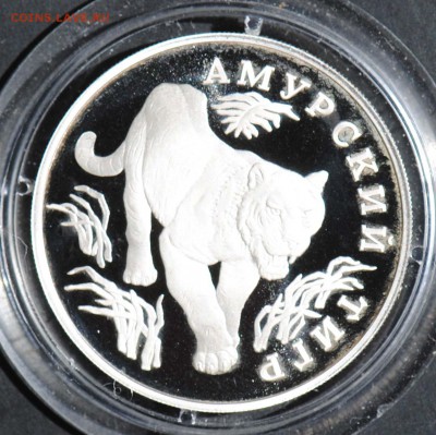 Красная Книга. 1 рубль 1993. Тигр. С 1000. До 25.05 - 33