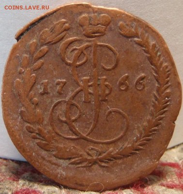 Денга 1766 и Полушка 1768 - kbvh 010.JPG