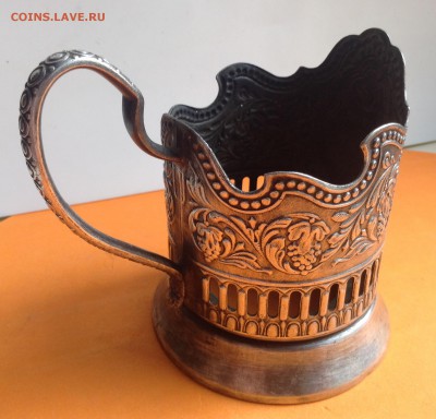 Солонка серебро, и мельхиор подстаканники и стопки - image