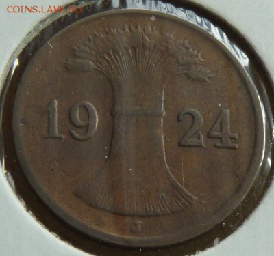 Германия, 1 рейхспфенниг 1924 J, до 22.00 29.04. - P1170536.JPG