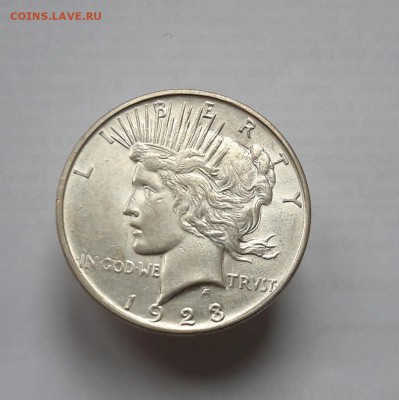 США 1 доллар 1923 (Мирный) UNC до 27.05 22:00 - 20170509_162358