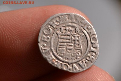 Денарий. Максимилиан II. Венгрия, 1578 год - CSC_0028.JPG
