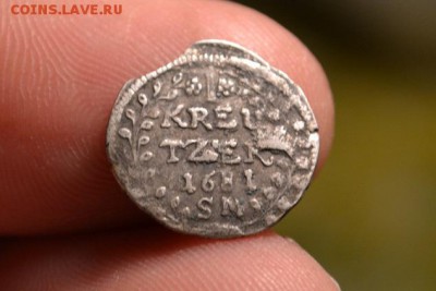 1 крейцер 1681 Ханау-Лихтенберг Серебро - CSC_0039.JPG