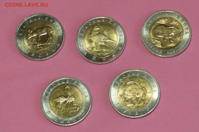 Набор Красная книга 1994. 5 монет. Мешковой UNC 30.05 23-00 - DSC_0462.JPG