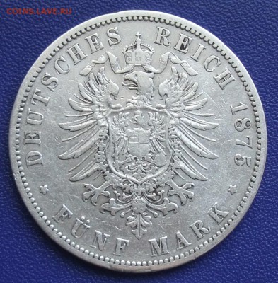 Пруссия 5 марок 1875 А + 1875 В. До 31.05.2017. - 1875B-.JPG